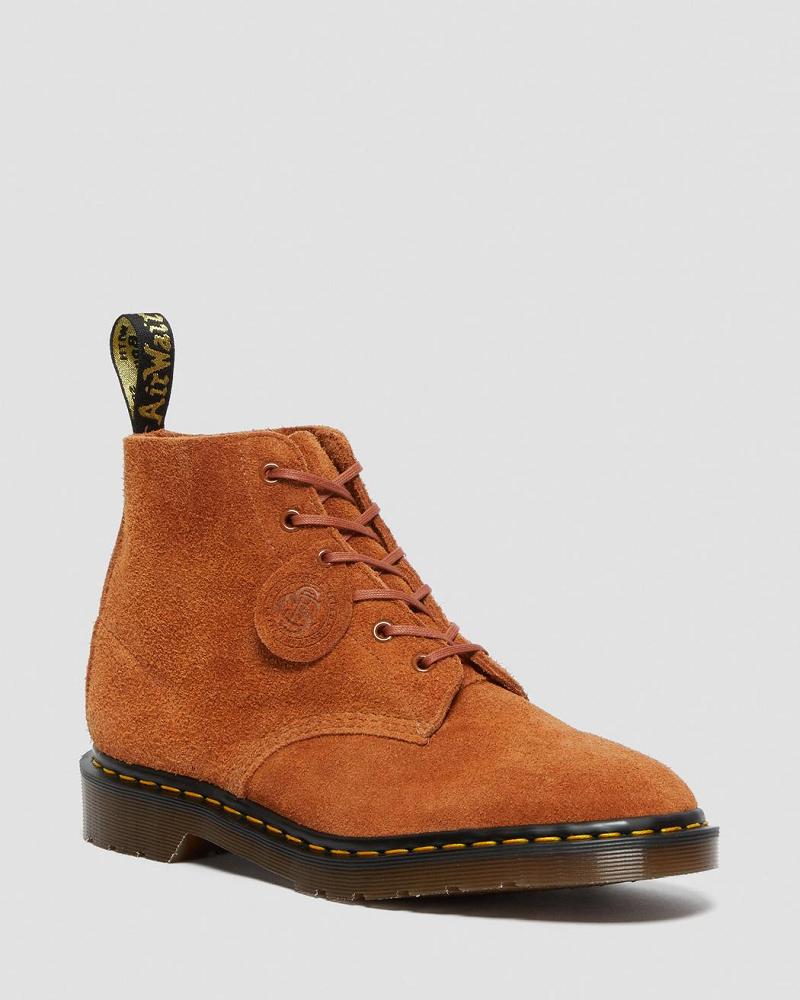 Dr Martens 101 Made in England Suede Enkellaars Dames Bruin | NL 98LIS